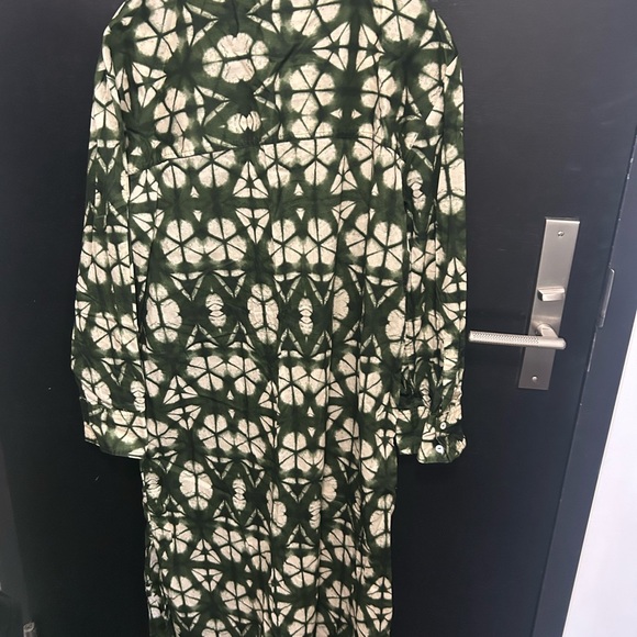 Zara Green Patterned Dress - Picture 7 of 7